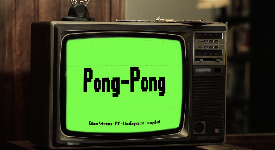 Motion design du jeu Pong réalisé par Etienne Schirmann Designer graphiste DA